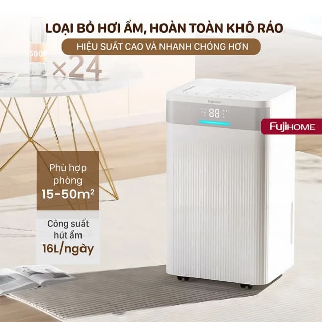 Máy hút ẩm FUJIHOME DH16NW-HEPA - Ảnh 2
