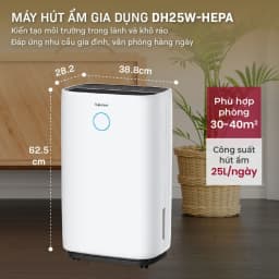 Máy hút ẩm FUJIHOME DH25W-HEPA - Giá rẻ nhất hôm nay - Ảnh 2