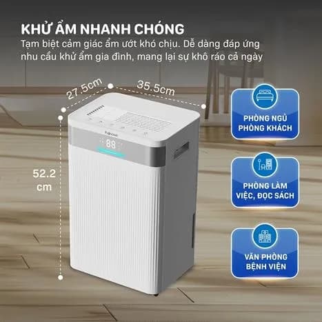 So sánh giá Máy hút ẩm FUJIHOME DH30NW rẻ nhất? - Ảnh 2