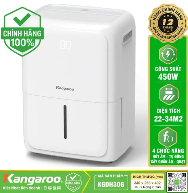 Máy hút ẩm Kangaroo KGDH30G - Ảnh 3