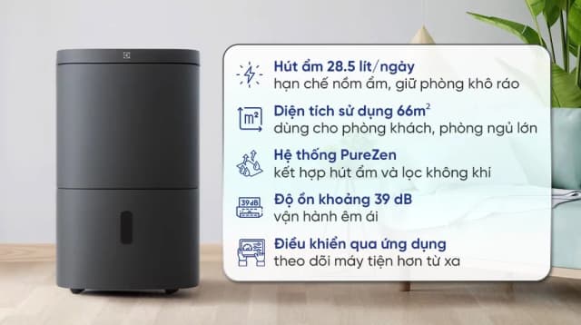 So sánh giá Máy hút ẩm kết hợp lọc không khí Electrolux EDH16TRBD3 rẻ nhất? - Ảnh 3