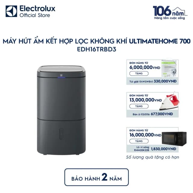 So sánh giá Máy hút ẩm kết hợp lọc không khí Electrolux EDH16TRBD3 rẻ nhất? - Ảnh 8