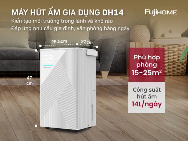 Top 1 so sánh giá Máy hút ẩm kết hợp lọc không khí FUJIHOME DH14W-HEPA - Tìm sản phẩm giá rẻ nhất - Ảnh 51