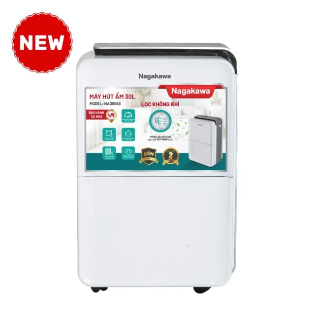 Máy hút ẩm kết hợp lọc không khí Nagakawa NAD8668 - Ảnh 9