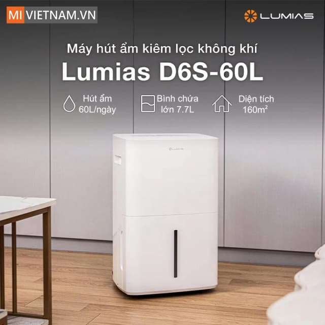 So sánh giá Máy hút ẩm LUMIAS D6S-60L rẻ nhất? - Ảnh 2