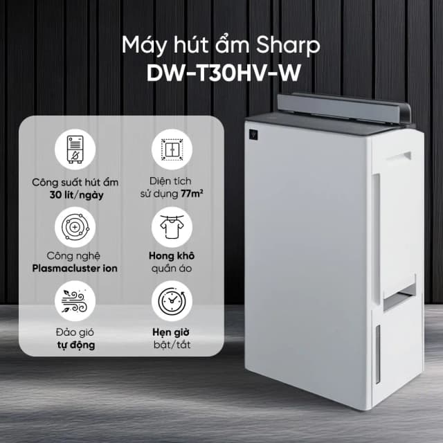 So sánh giá Máy hút ẩm Sharp DW-T30HV-W rẻ nhất? - Ảnh 3