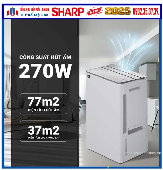 So sánh giá Máy hút ẩm kết hợp lọc không khí Sharp DW-T30FV-W rẻ nhất? - Ảnh 17