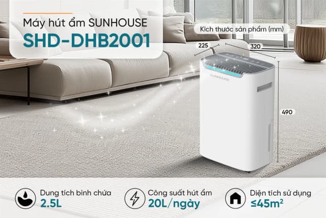 So sánh giá Máy hút ẩm Sunhouse SHD-DHB1602 rẻ nhất? - Ảnh 16