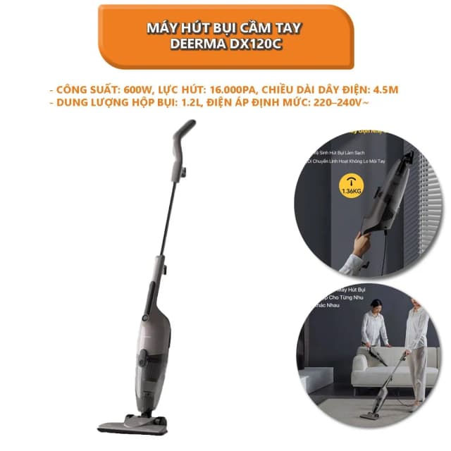 So sánh giá Máy hút bụi cầm tay Deerma DX120C rẻ nhất? - Ảnh 14