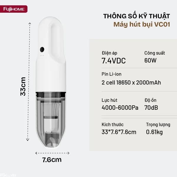 So sánh giá Máy hút bụi cầm tay FUJIHOME VC01 rẻ nhất? - Ảnh 9