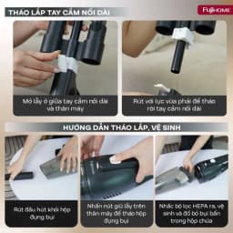 So sánh giá Máy hút bụi cầm tay FUJIHOME VC06 Trắng - Tìm sản phẩm giá rẻ nhất - Ảnh 16