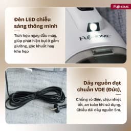 So sánh giá Máy hút bụi cầm tay FUJIHOME VC06 Trắng - Tìm sản phẩm giá rẻ nhất - Ảnh 3
