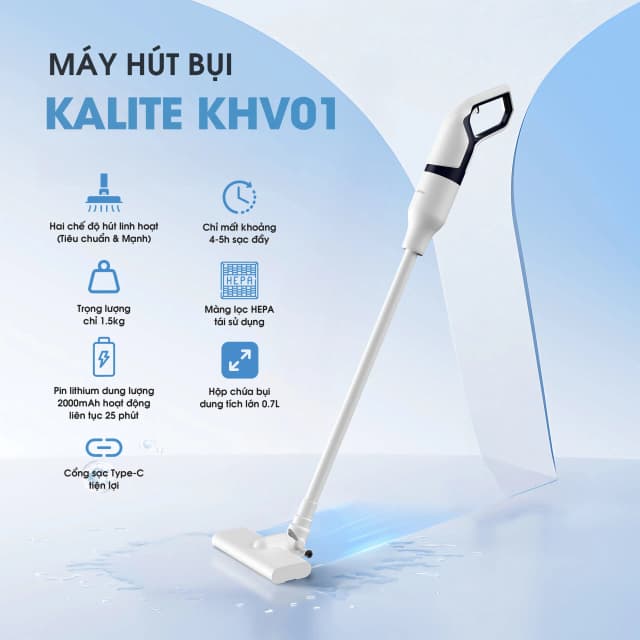 Máy hút bụi cầm tay Kalite KHV01 - Ảnh 5