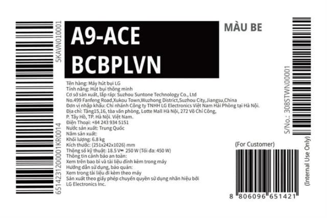 Top 1 so sánh giá Máy hút bụi cầm tay LG A9-ACE - Tìm sản phẩm giá rẻ nhất - Ảnh 5