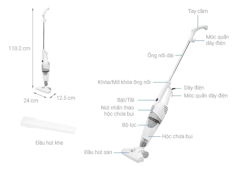 So sánh giá Máy hút bụi cầm tay Midea MS861APBK - Tìm sản phẩm giá rẻ nhất - Ảnh 12