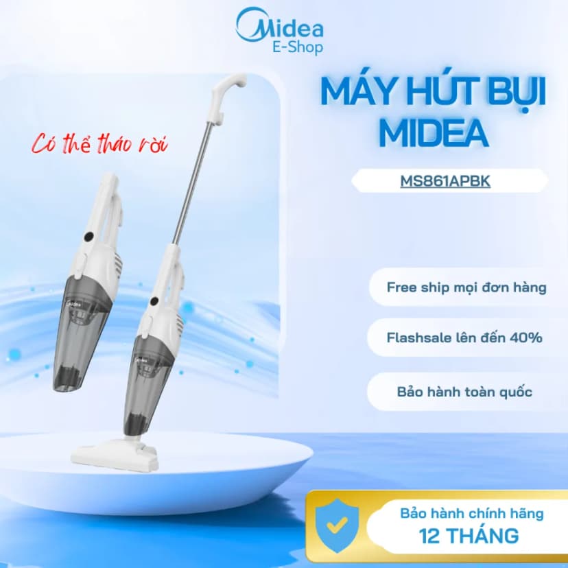 So sánh giá Máy hút bụi cầm tay Midea MS861APBK - Tìm sản phẩm giá rẻ nhất - Ảnh 4