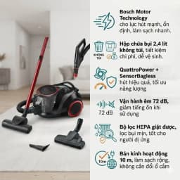 So sánh giá Máy hút bụi dạng hộp Bosch BGS41POW1 - Tìm sản phẩm giá rẻ nhất - Ảnh 1