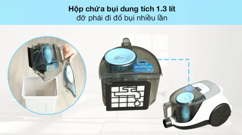 Máy hút bụi dạng hộp Midea MC18CAPBU - Giá rẻ nhất hôm nay - Ảnh 1