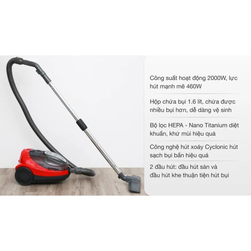 Máy hút bụi dạng hộp Midea MC18CAPBU - Giá rẻ nhất hôm nay - Ảnh 48