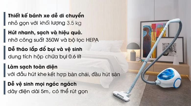 Máy hút bụi dạng hộp Midea MC18CAPBU - Giá rẻ nhất hôm nay - Ảnh 69