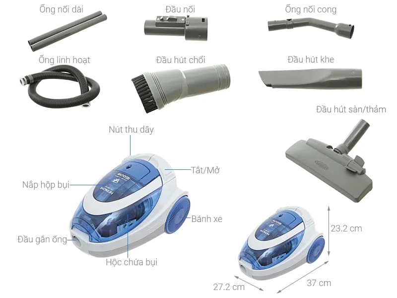 Máy hút bụi dạng hộp Midea MC18CAPBU - Giá rẻ nhất hôm nay - Ảnh 76