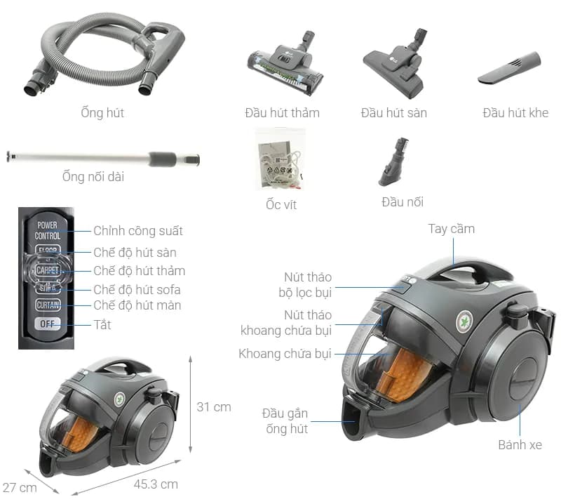 Máy hút bụi dạng hộp Midea MC18CAPBU - Giá rẻ nhất hôm nay - Ảnh 91
