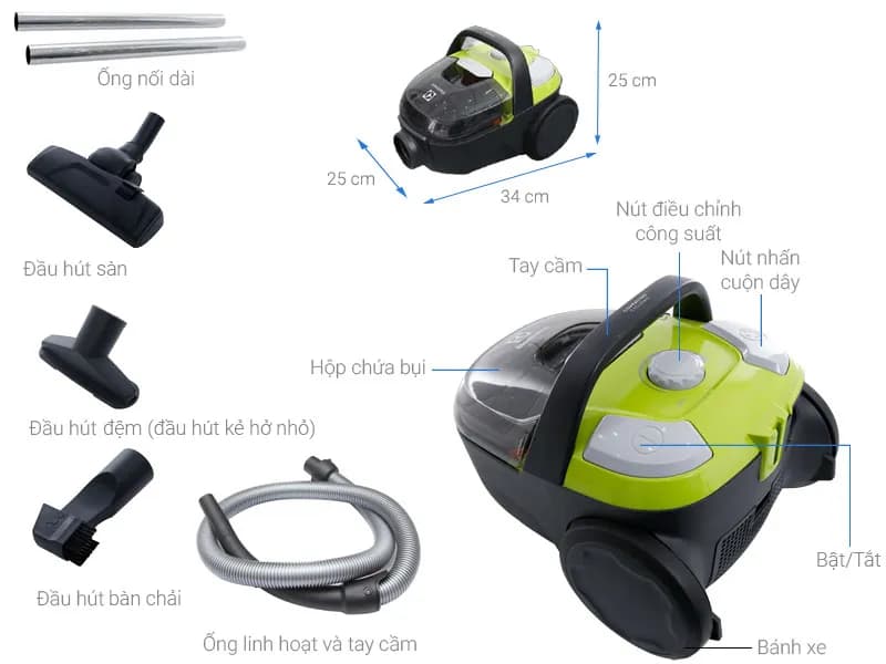 Máy hút bụi dạng hộp Midea MC18CAPBU - Giá rẻ nhất hôm nay - Ảnh 97