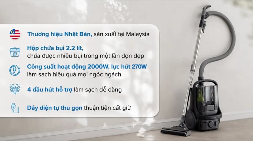 So sánh giá Máy hút bụi dạng hộp Panasonic MC-CL605KN49 - Tìm sản phẩm giá rẻ nhất - Ảnh 10