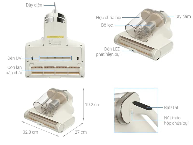 So sánh giá Máy hút bụi đệm giường Mova D20 - Tìm sản phẩm giá rẻ nhất - Ảnh 13