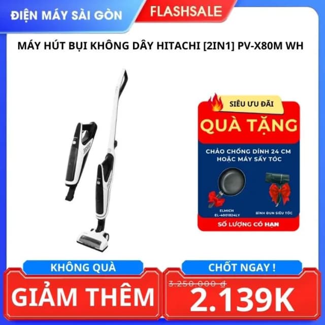 So sánh giá Máy hút bụi không dây Hitachi PV-X80M rẻ nhất? - Ảnh 15