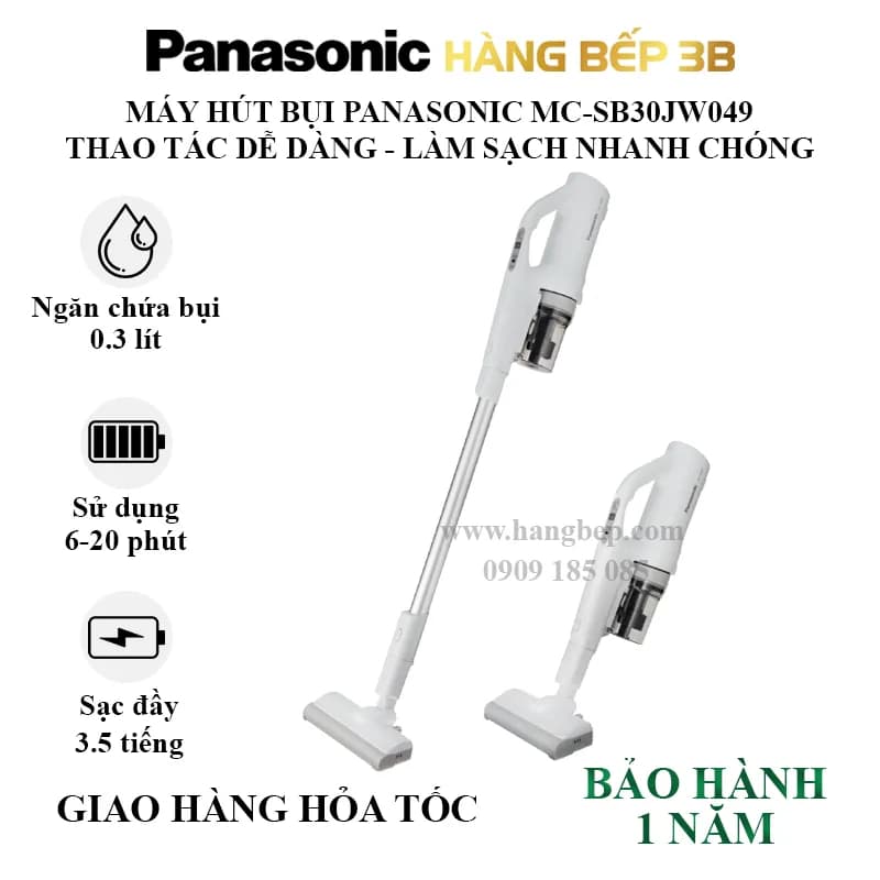 So sánh giá Máy hút bụi không dây Panasonic MC-SB30JW049 - Tìm sản phẩm giá rẻ nhất - Ảnh 2