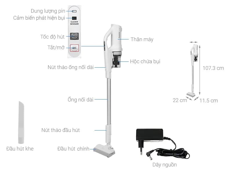 So sánh giá Máy hút bụi không dây Panasonic MC-SB30JW049 - Tìm sản phẩm giá rẻ nhất - Ảnh 3