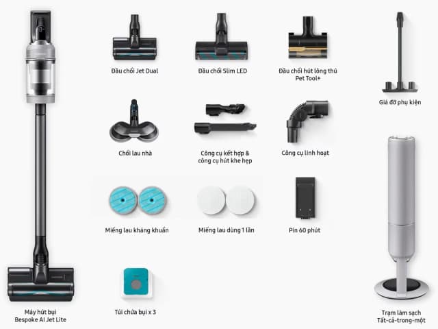Top 1 so sánh giá Máy hút bụi không dây Samsung VS70H18GZG/SV - Tìm sản phẩm giá rẻ nhất - Ảnh 11