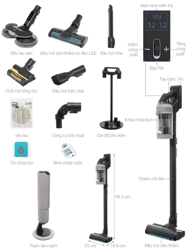 Top 1 so sánh giá Máy hút bụi không dây Samsung VS70H18GZG/SV - Tìm sản phẩm giá rẻ nhất - Ảnh 14