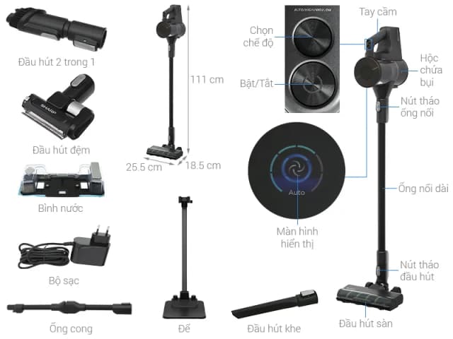 So sánh giá Máy hút bụi không dây Sharp EC-SG94V-B rẻ nhất? - Ảnh 16