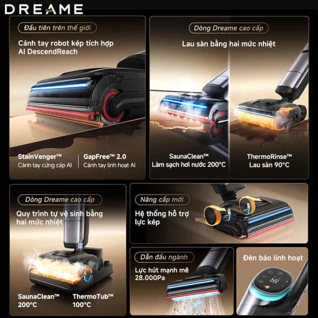 Top 1 so sánh giá Máy hút bụi lau nhà Dreame H16 Steam - Tìm sản phẩm giá rẻ nhất - Ảnh 7