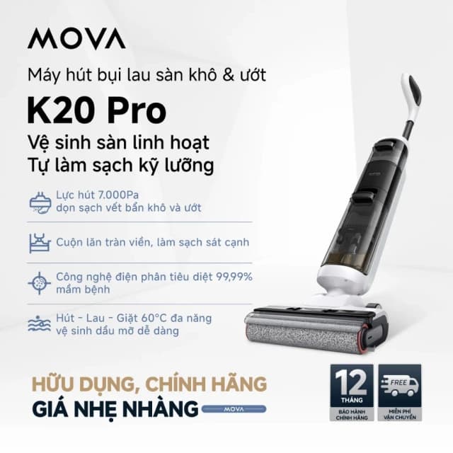 So sánh giá Máy hút bụi lau nhà Mova K20 rẻ nhất? - Ảnh 2