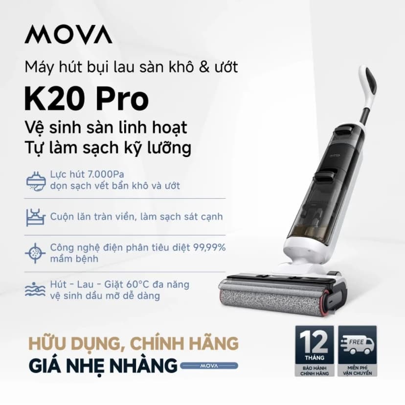 So sánh giá Máy hút bụi lau nhà Mova K20 - Tìm sản phẩm giá rẻ nhất - Ảnh 2