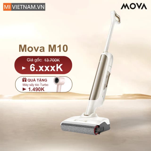 So sánh giá Máy hút bụi lau nhà Mova M10 rẻ nhất? - Ảnh 4