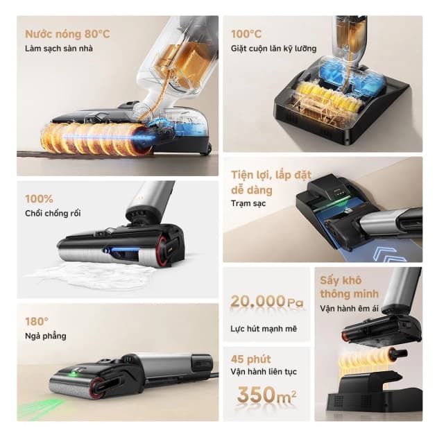 So sánh giá Máy hút bụi lau nhà Mova X4 Pro rẻ nhất? - Ảnh 15