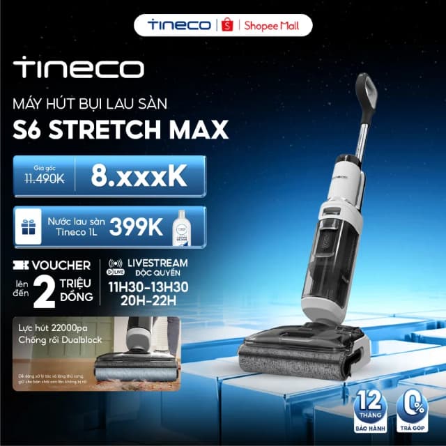 Máy hút bụi lau nhà Tineco Floor One S6 Stretch Max - Ảnh 15