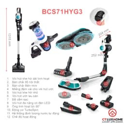 So sánh giá Máy hút bụi lau nhà Bosch BCS71HYG3 - Tìm sản phẩm giá rẻ nhất - Ảnh 13