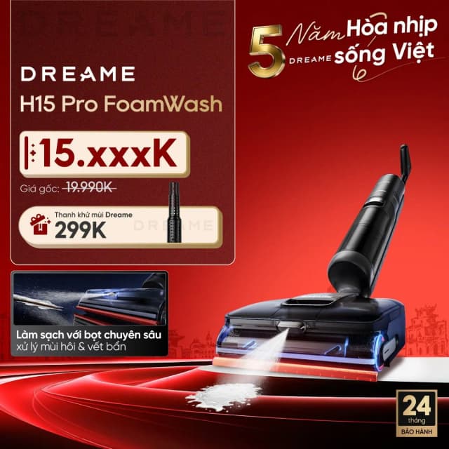 So sánh giá Máy hút bụi lau sàn Dreame H15 Pro Foamwash rẻ nhất? - Ảnh 17