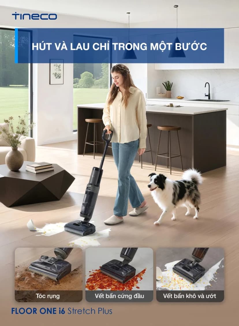 So sánh giá Máy hút bụi lau sàn Tineco Floor One i6 Stretch Plus II - Tìm sản phẩm giá rẻ nhất - Ảnh 2