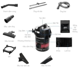 So sánh giá Máy hút bụi công nghiệp Panasonic MC-YL631RN46 - Tìm sản phẩm giá rẻ nhất - Ảnh 19