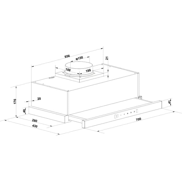 So sánh giá Máy hút mùi âm tủ Hafele HC-H7032TB (538.86.098) rẻ nhất? - Ảnh 2