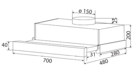 So sánh giá Máy hút mùi âm tủ KAFF KF-TL700ST rẻ nhất? - Ảnh 10