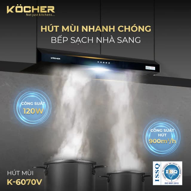 Top 1 so sánh giá Máy hút mùi âm tủ Kocher K-6070V - Tìm sản phẩm giá rẻ nhất - Ảnh 3