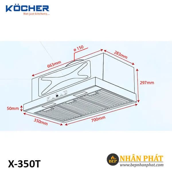 Top 1 so sánh giá Máy hút mùi âm tủ Kocher TURBO X-350N - Tìm sản phẩm giá rẻ nhất - Ảnh 13