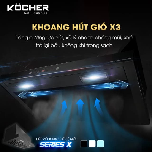 Top 1 so sánh giá Máy hút mùi âm tủ Kocher TURBO X-350N - Tìm sản phẩm giá rẻ nhất - Ảnh 7